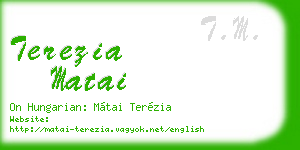 terezia matai business card