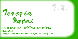 terezia matai business card